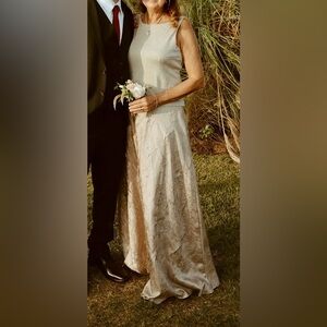 Arianna by Rachel Kaye Golden Glitter Evening Gown Size 14​​​